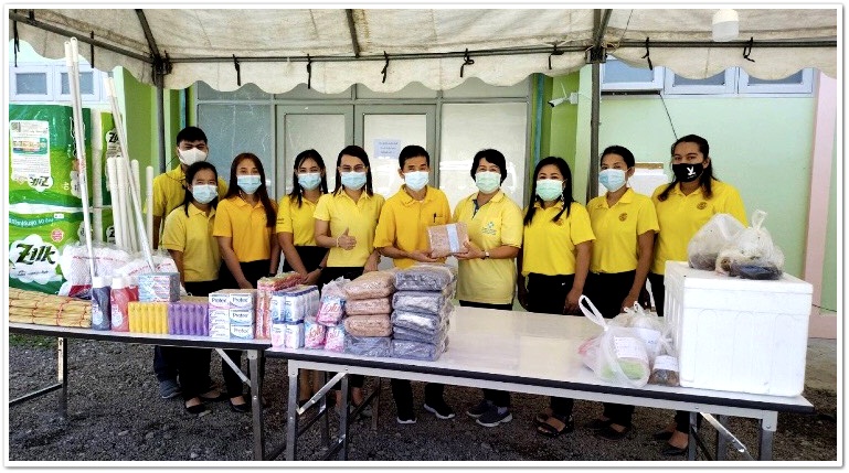 ﻿สำนักงานบังคับคดีจังหวัดระนองมอบสิ่งของเครื่องใช้ในชีวิตประจำวัน ณ โรงพยาบาลสนาม 1 ทุ่งยอ